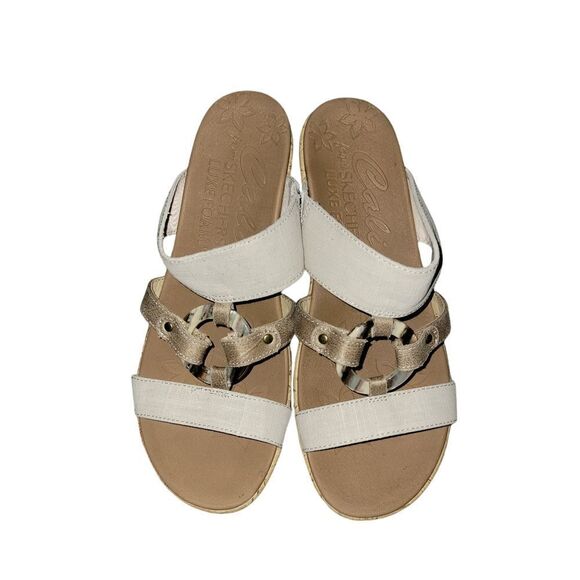 CALI FROM SKECHERS LUXE FOAM WEDGES SIZE 9. ^ - Picture 1 of 6